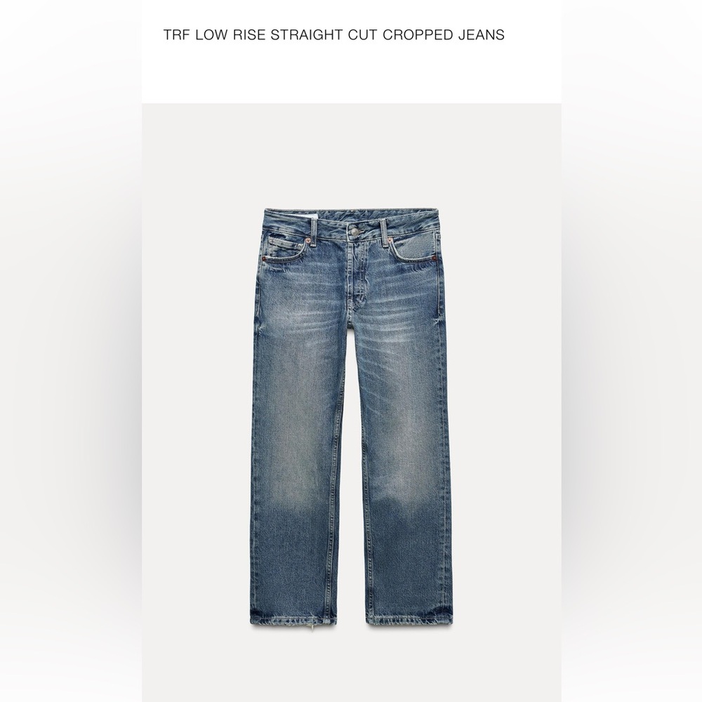 Zara straight leg cropped jeans. Wore a couple of times. Too big.